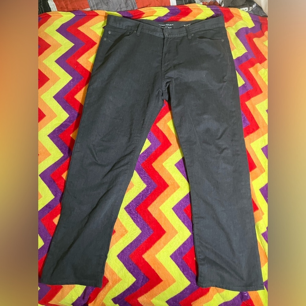 Banana Republic Men's Dark Charcoal Chinos